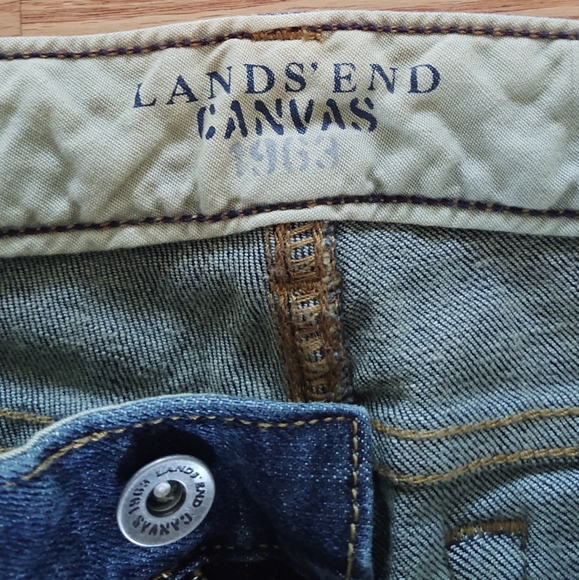 Lands End Canvas low rise boot cut jeans size women's 31, new without tags - Picture 4 of 5